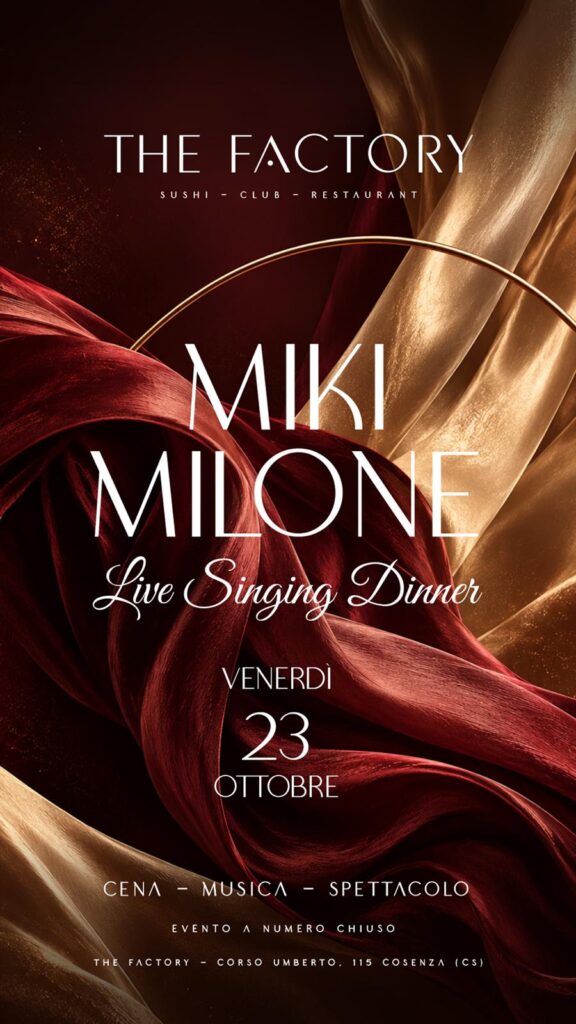 Miky Milone – Live Singing Dinner